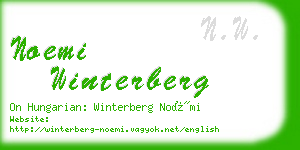 noemi winterberg business card